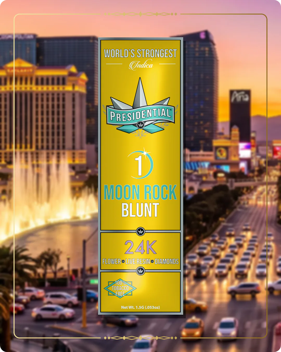 24K Presidential blunt for the Nevada Gold page