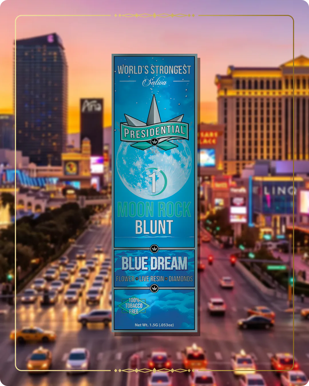 Blue Dream Presidential blunt for the Nevada Gold page
