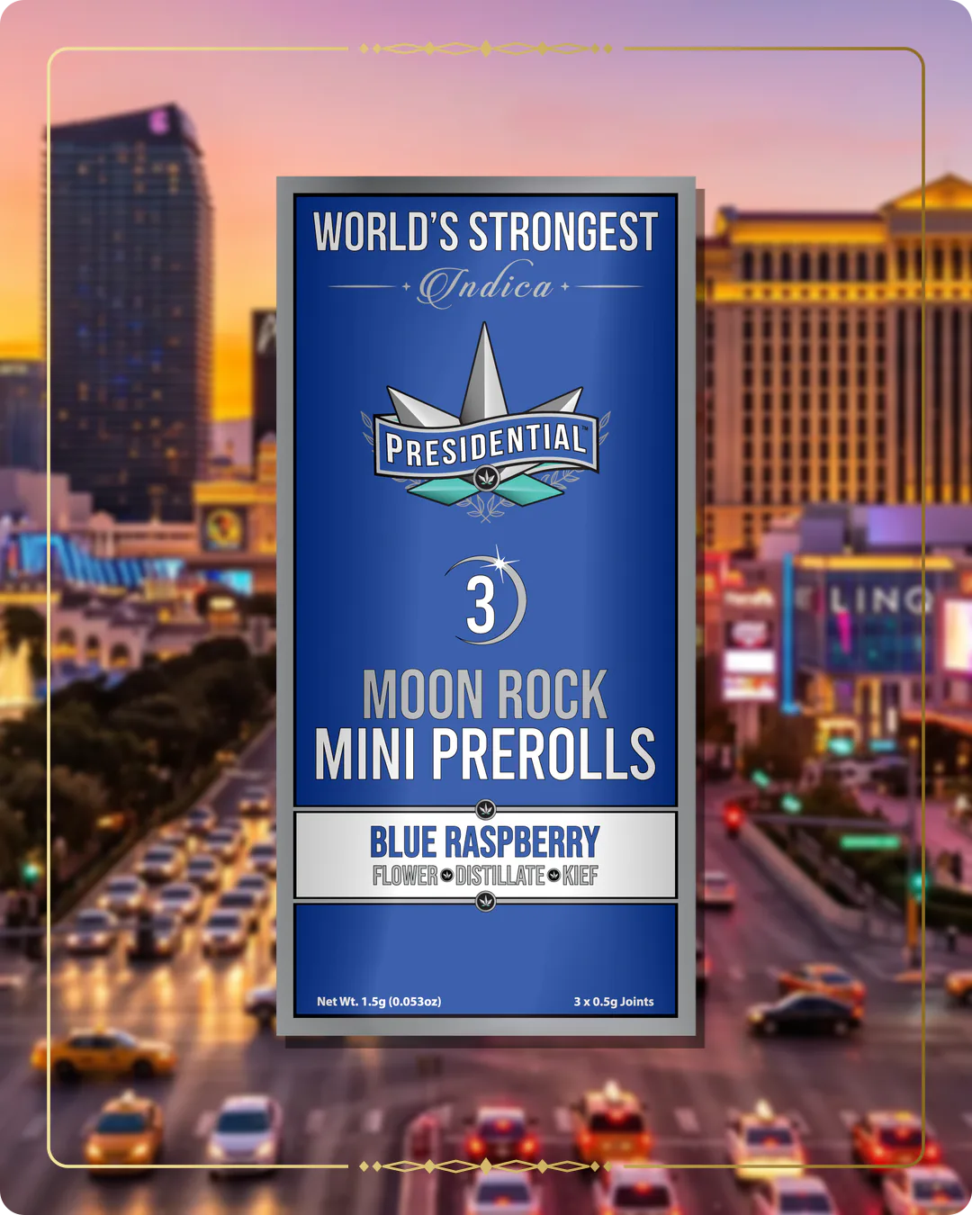 Blue Raspberry Presidential mini for the Nevada retailers page