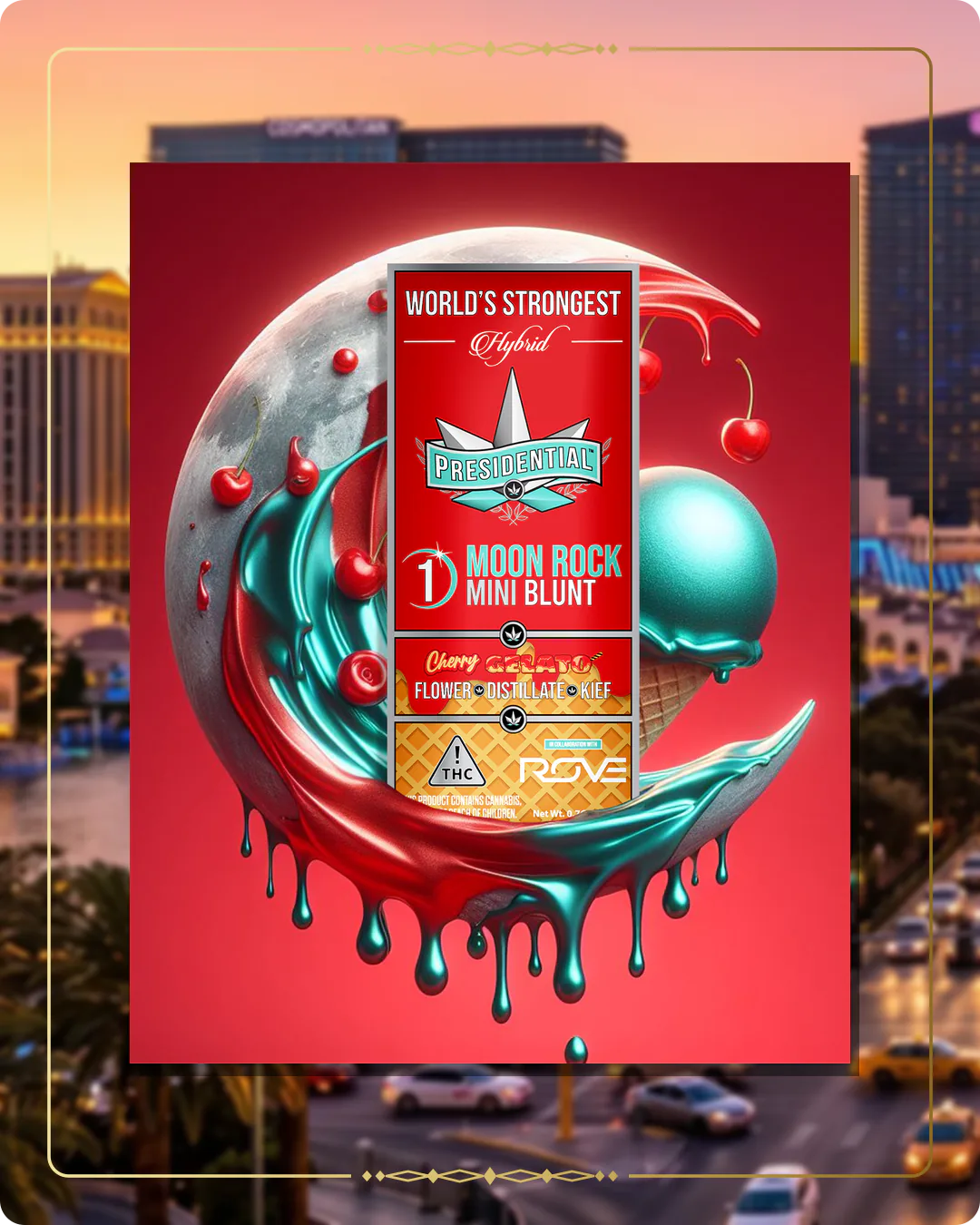 Cherry Gelato Presidential Moon Rock variant 2 for the Nevada Moon Rocks page