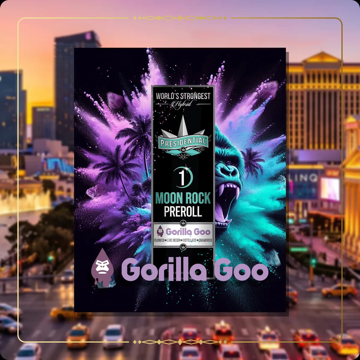 Gorilla Goo Presidential pre-roll for the Nevada Gold page