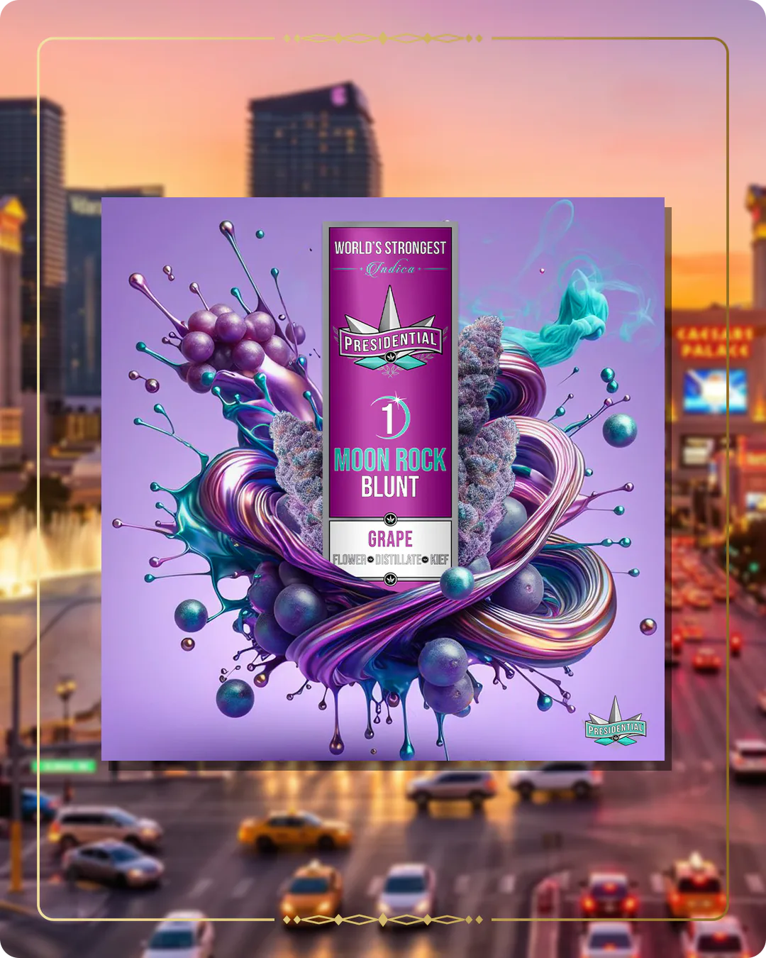 Grape Presidential blunt for the Nevada Silver page
