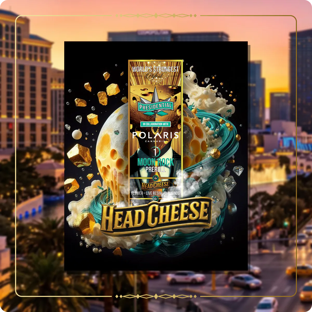 Head Cheese Presidential pre-roll variant 2 for the Nevada pre-rolls page