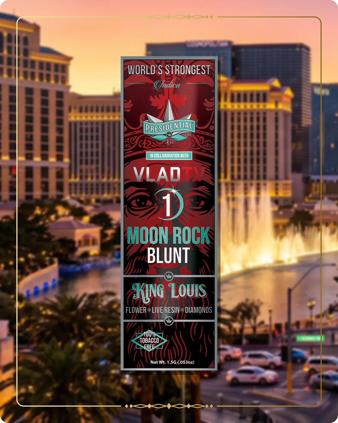 King Louis Presidential blunt variant 2 for the Nevada Find Us page