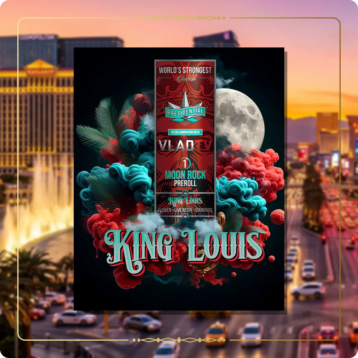 King Louis Presidential pre-roll for the Nevada Gold page