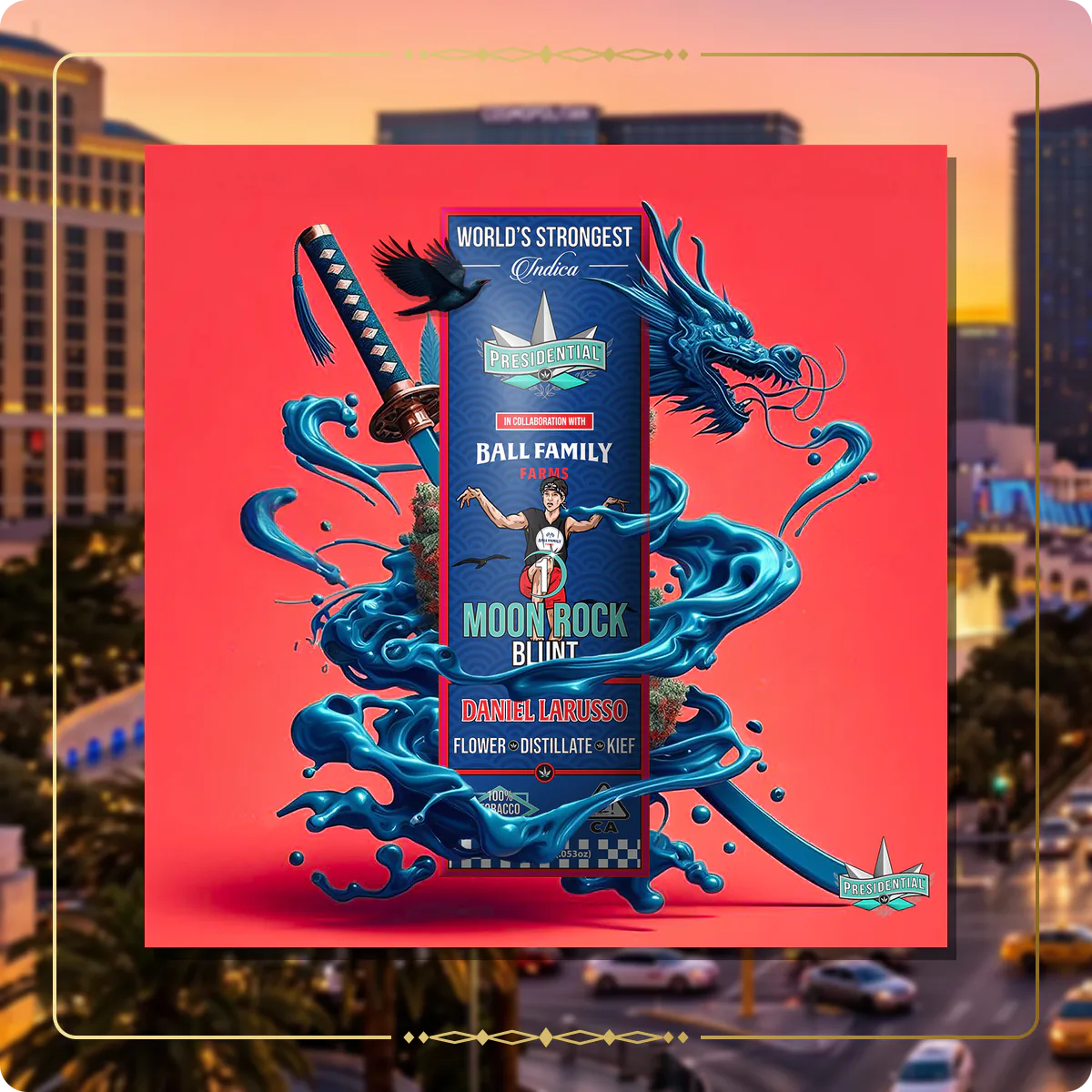 Daniel LaRusso Presidential blunt for the Nevada blunts page