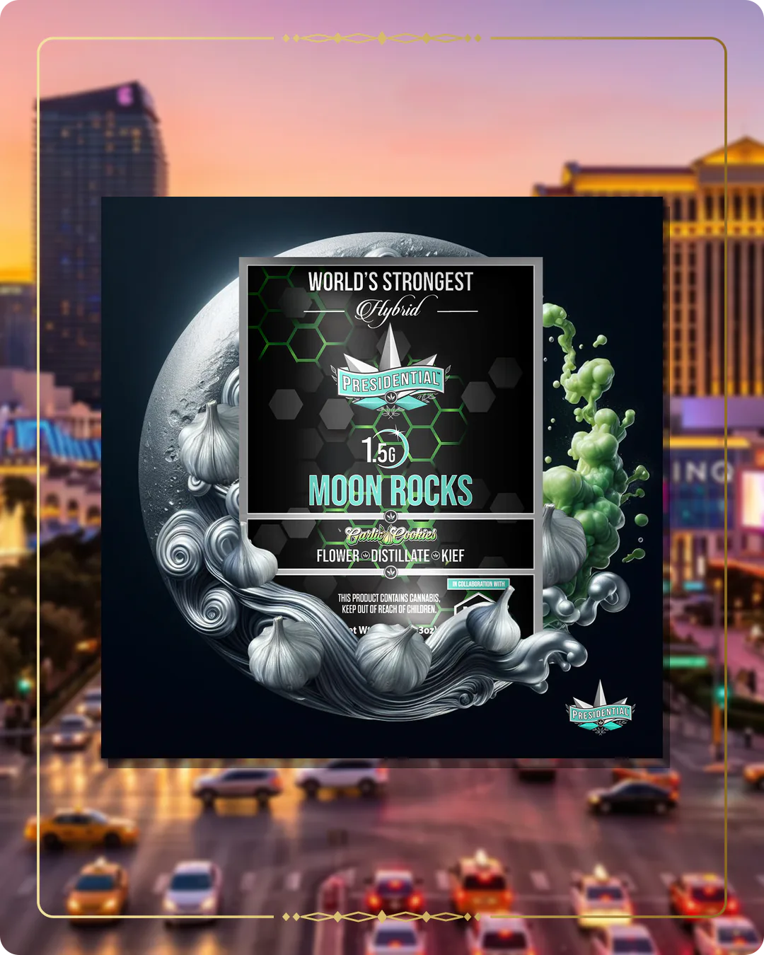 Garlic Cookies Presidential Moon Rock for the Nevada Find Us page