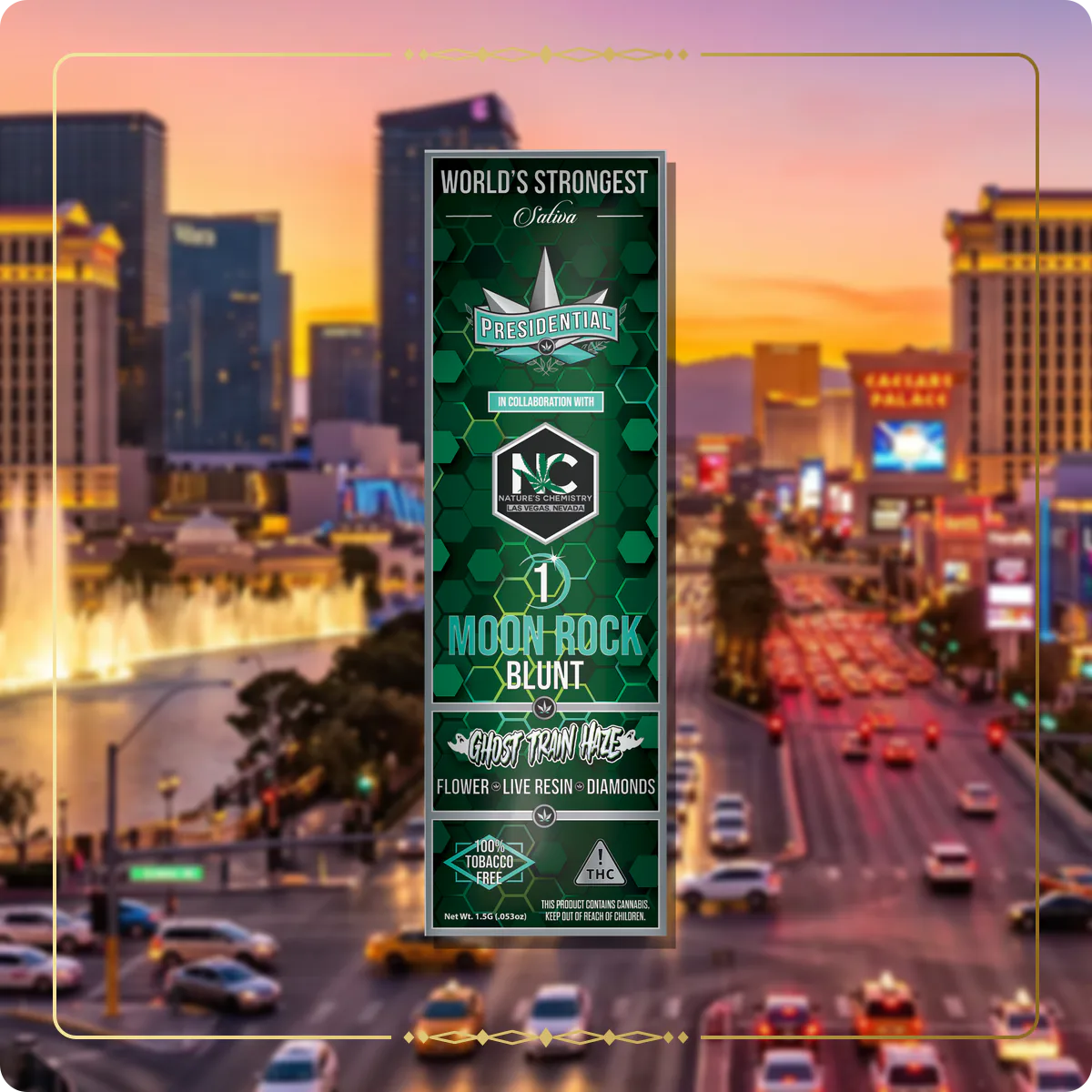 Ghost Haze Train Presidential blunt variant 2 for the Nevada blunts page