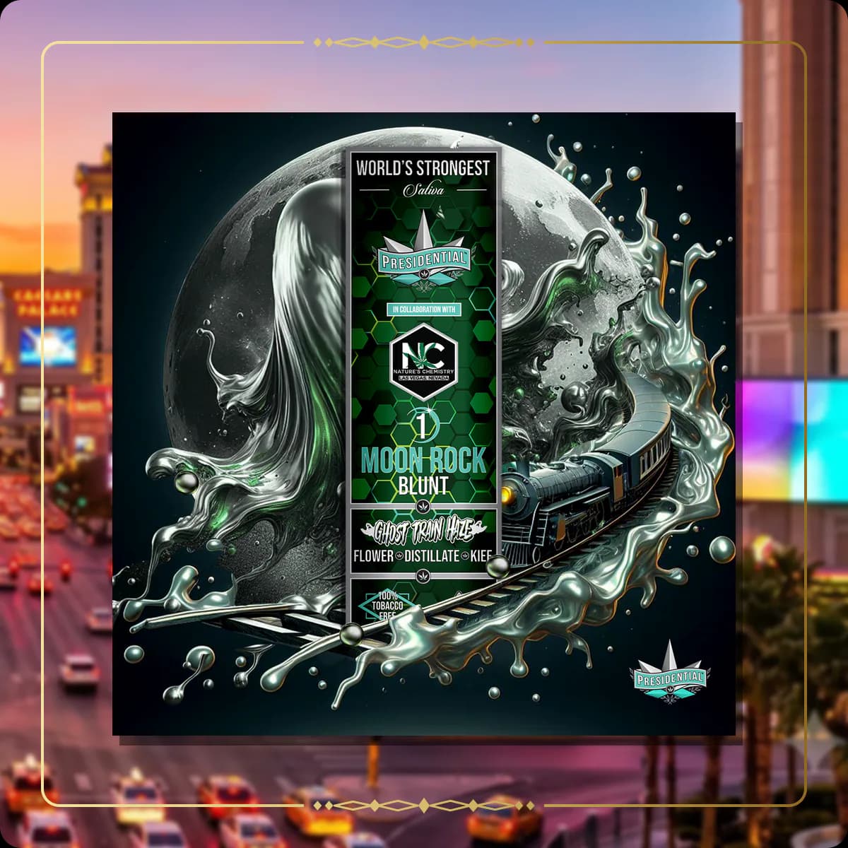 Ghost Haze Train Presidential blunt for the Nevada blunts page
