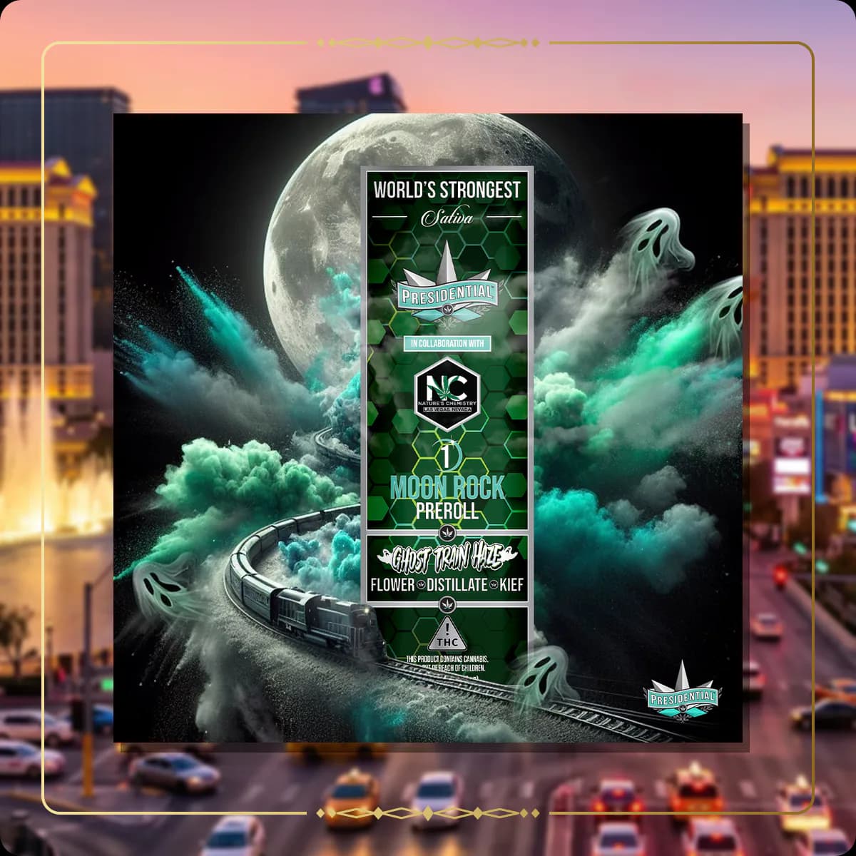 Ghost Haze Train Presidential pre-roll variant 2 for the Nevada pre-rolls page