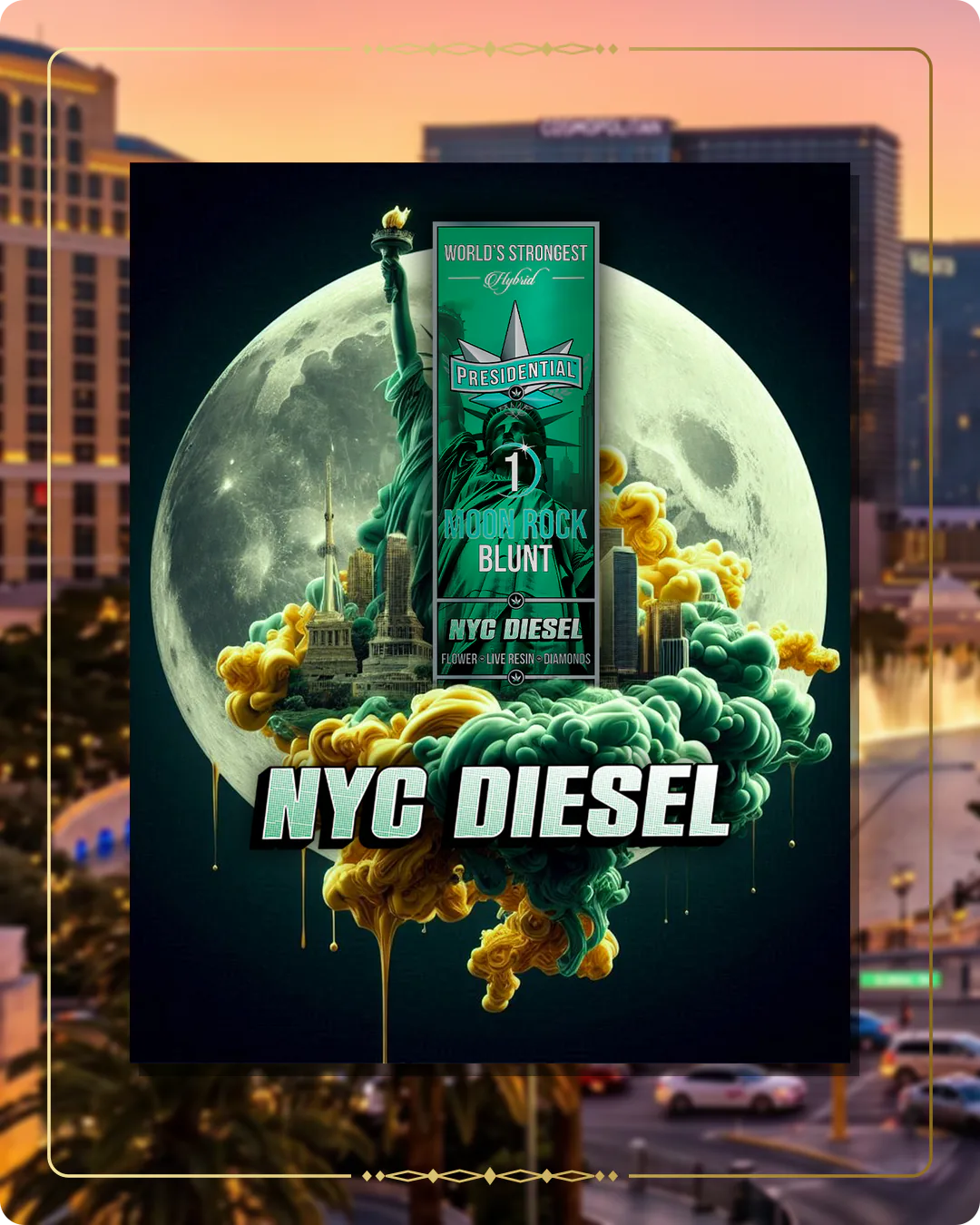 NYC Diesel Presidential blunt for the Nevada retailers page