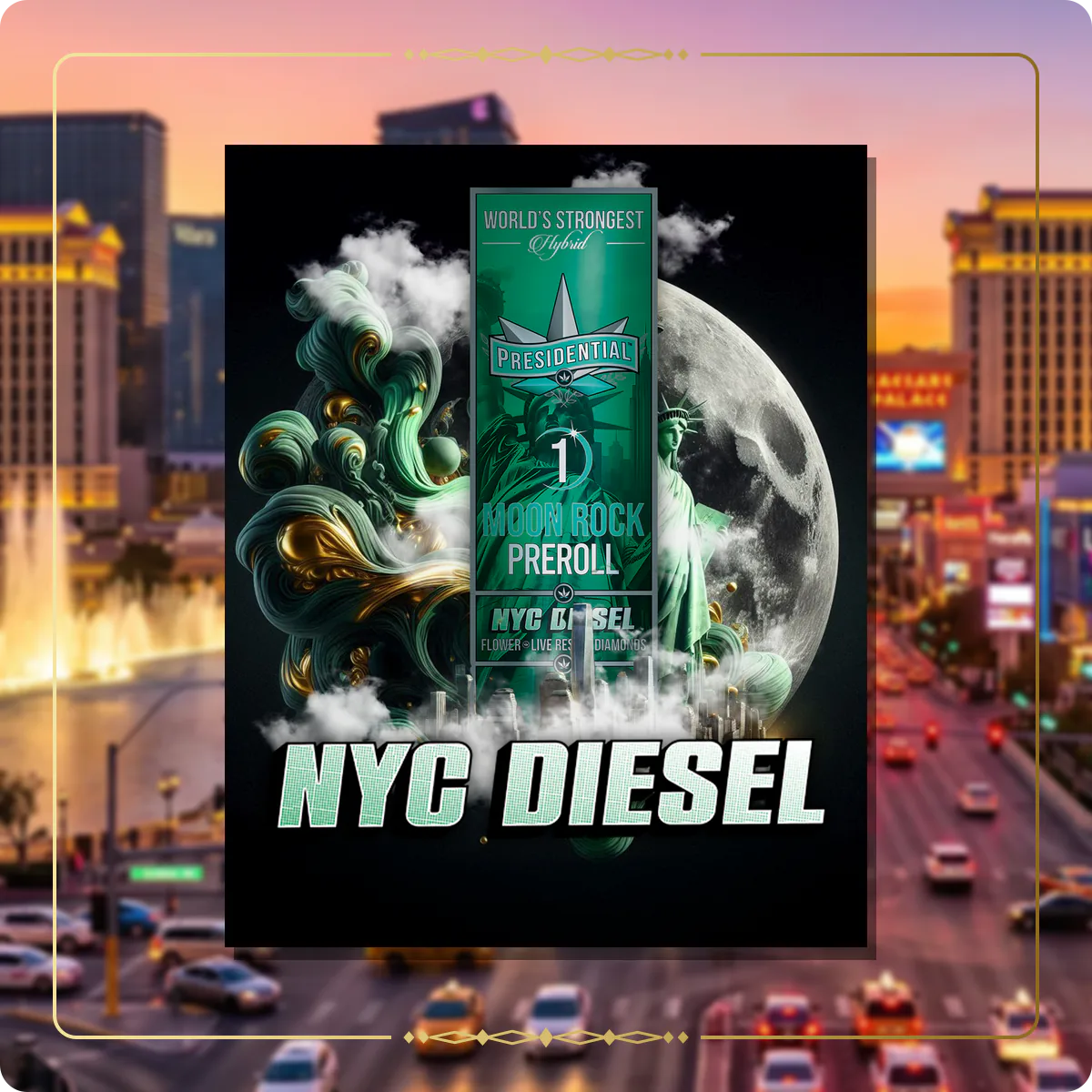 NYC Diesel Presidential pre-roll for the Nevada Gold page