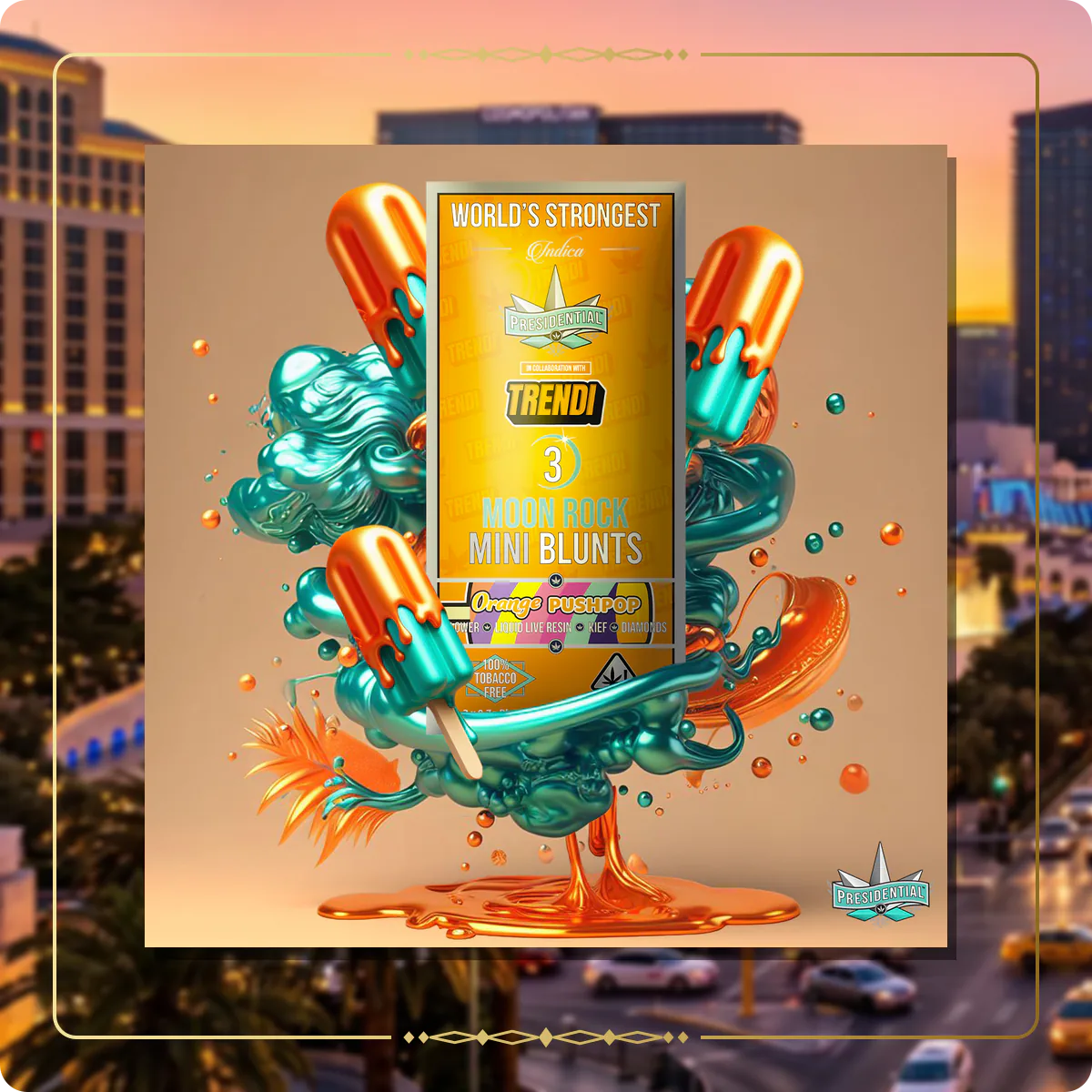 Orange Push Pop Presidential mini for the Nevada Gold page