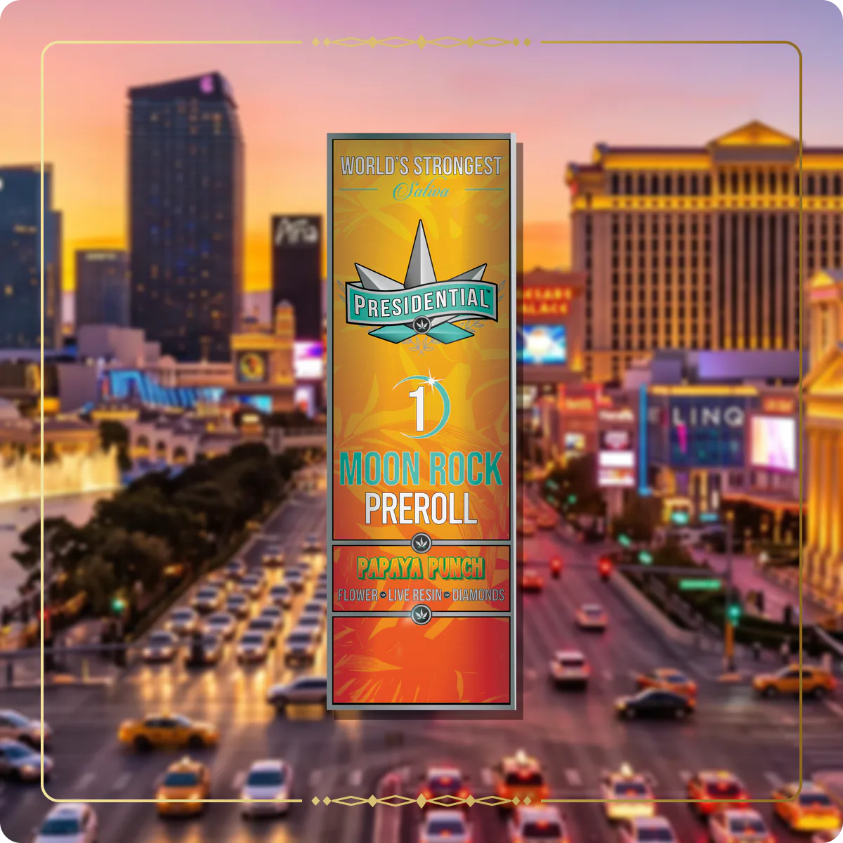 Papaya Punch Presidential pre-roll variant 2 for the Nevada Gold page