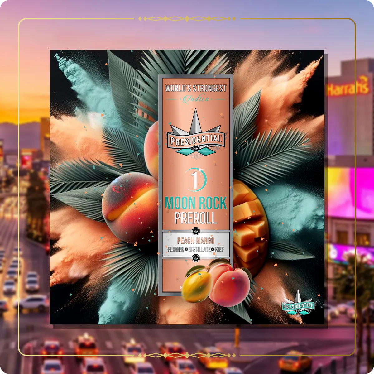 Peach Mango Presidential pre-roll variant 2 for the Nevada Silver page