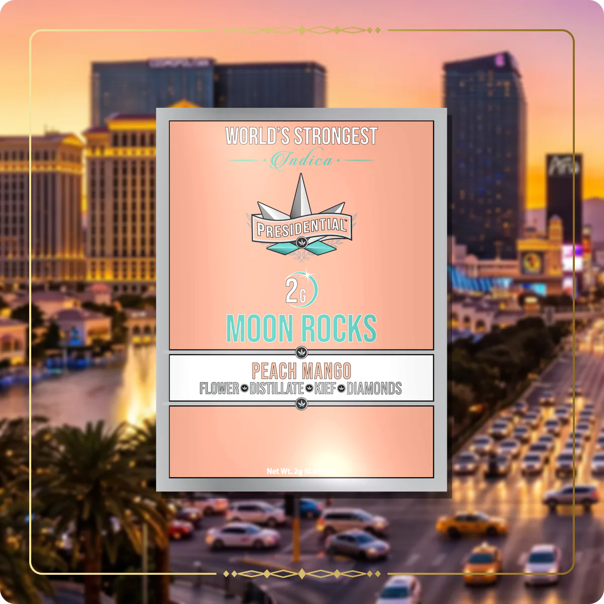 Peach Mango Presidential Moon Rock for the Nevada Silver page