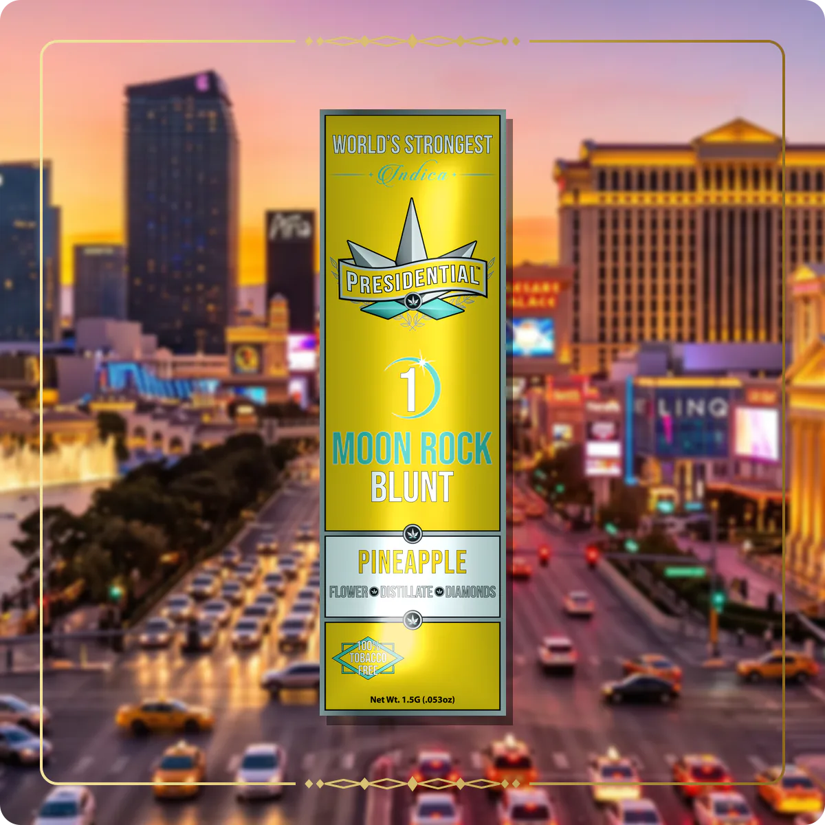 Pineapple Presidential blunt variant 2 for the Nevada Silver page
