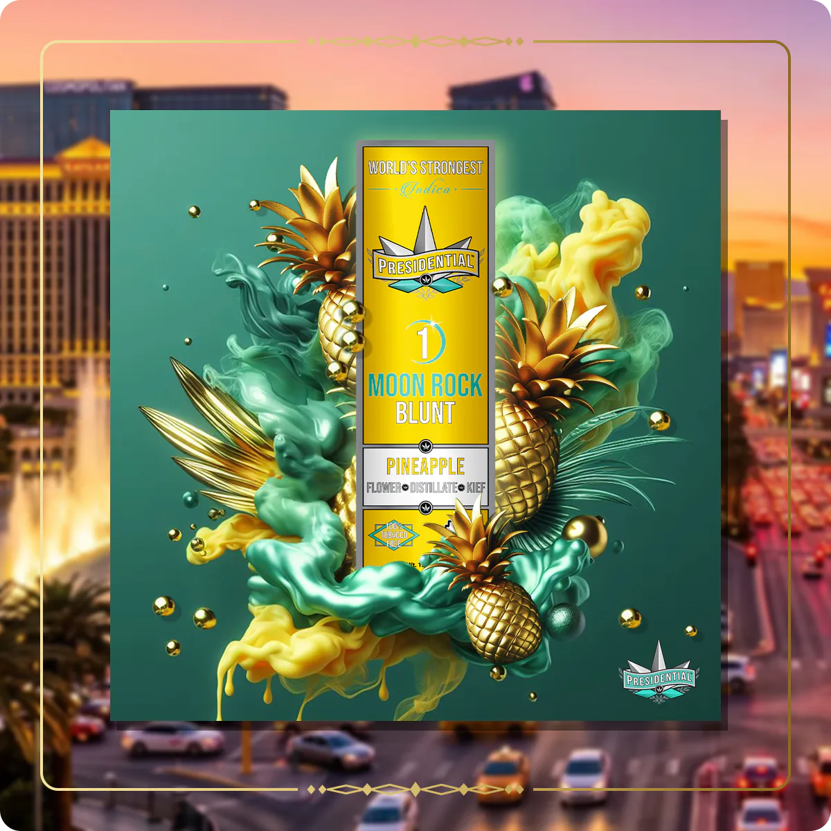 Pineapple Presidential blunt for the Nevada Silver page