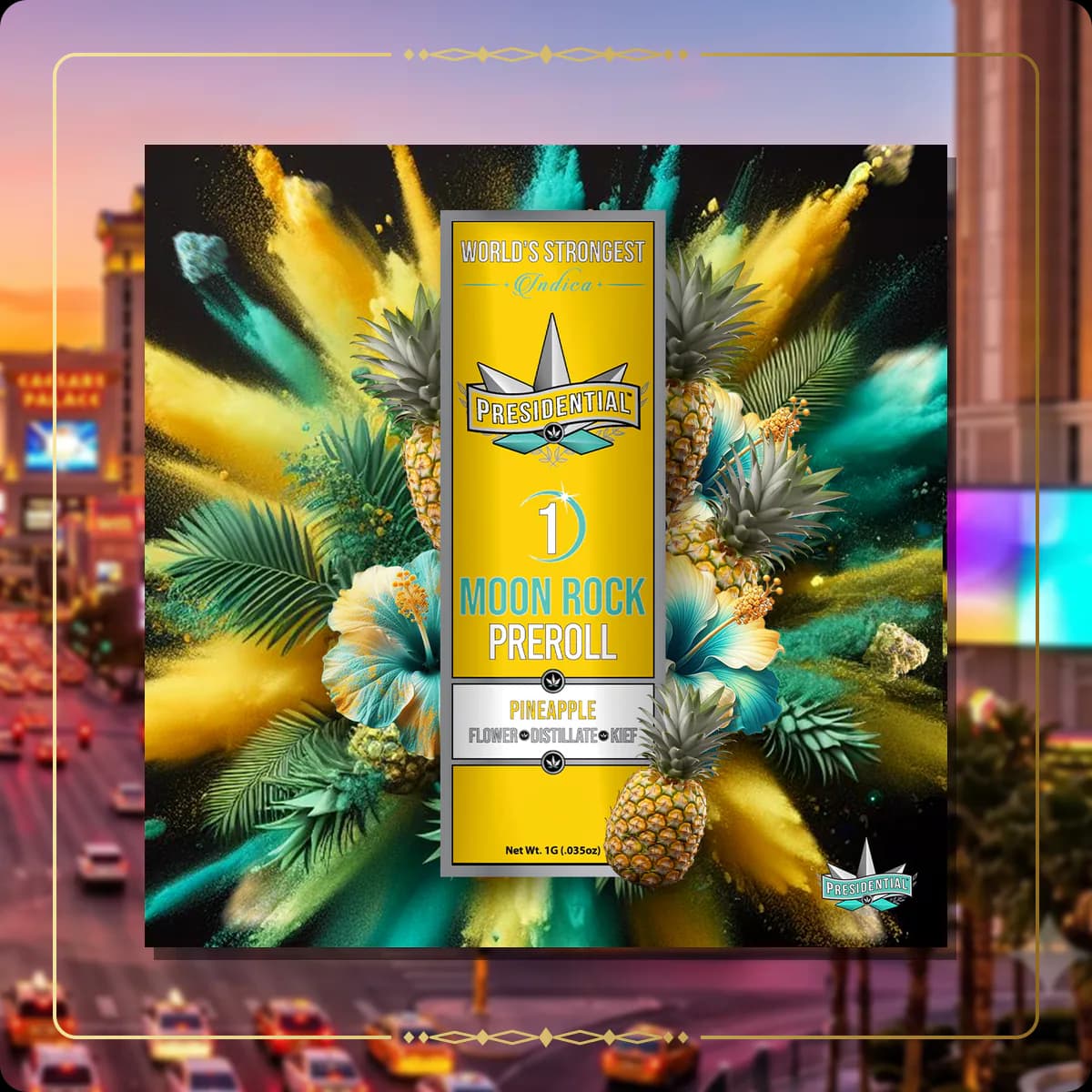 Pineapple Presidential pre-roll variant 2 for the Nevada retailers page