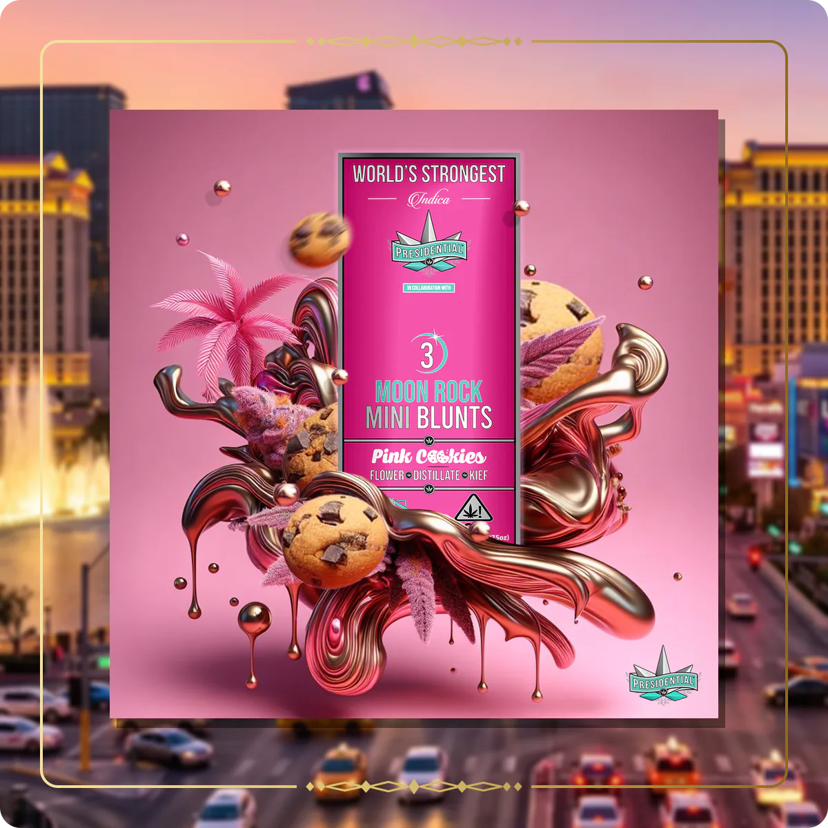 Pink Cookies Presidential mini variant 3 for the Nevada Gold page