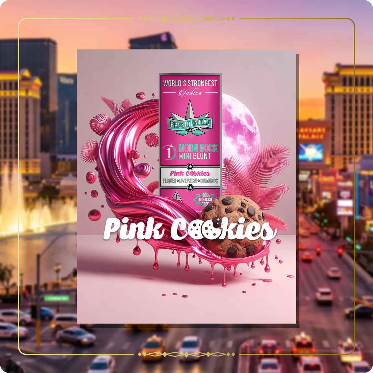 Pink Cookies Presidential Moon Rock for the Nevada Gold page