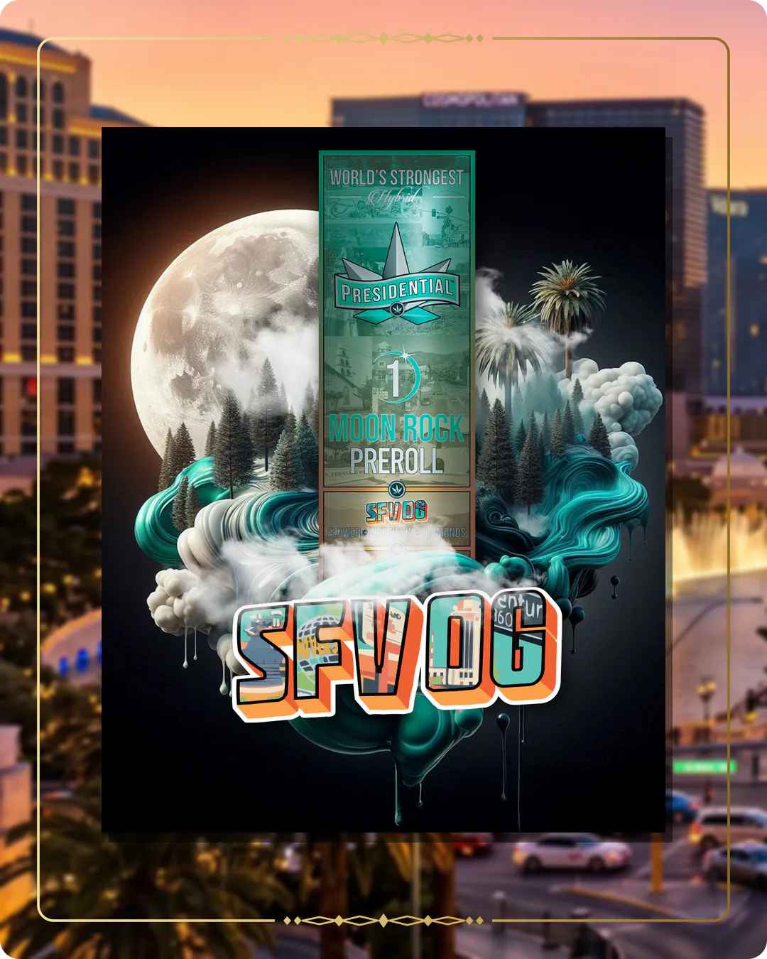 SFV OG Presidential pre-roll for the Nevada home collection