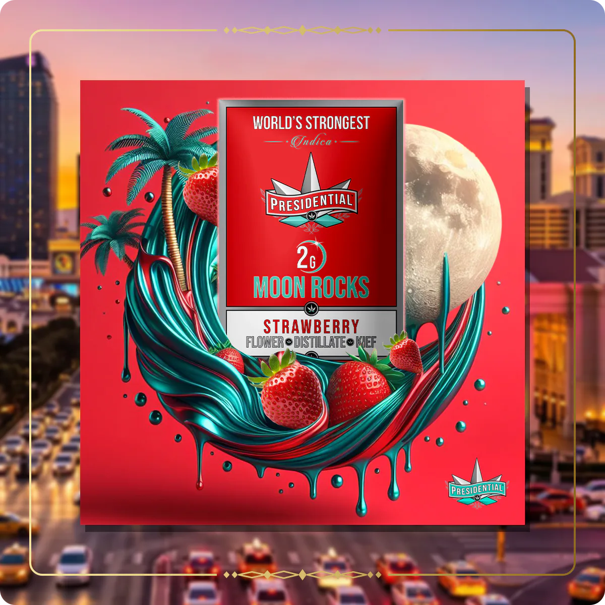 Strawberry Presidential Moon Rock variant 2 for the Nevada Silver page
