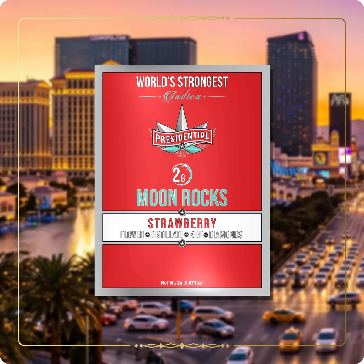 Strawberry Presidential Moon Rock for the Nevada Silver page