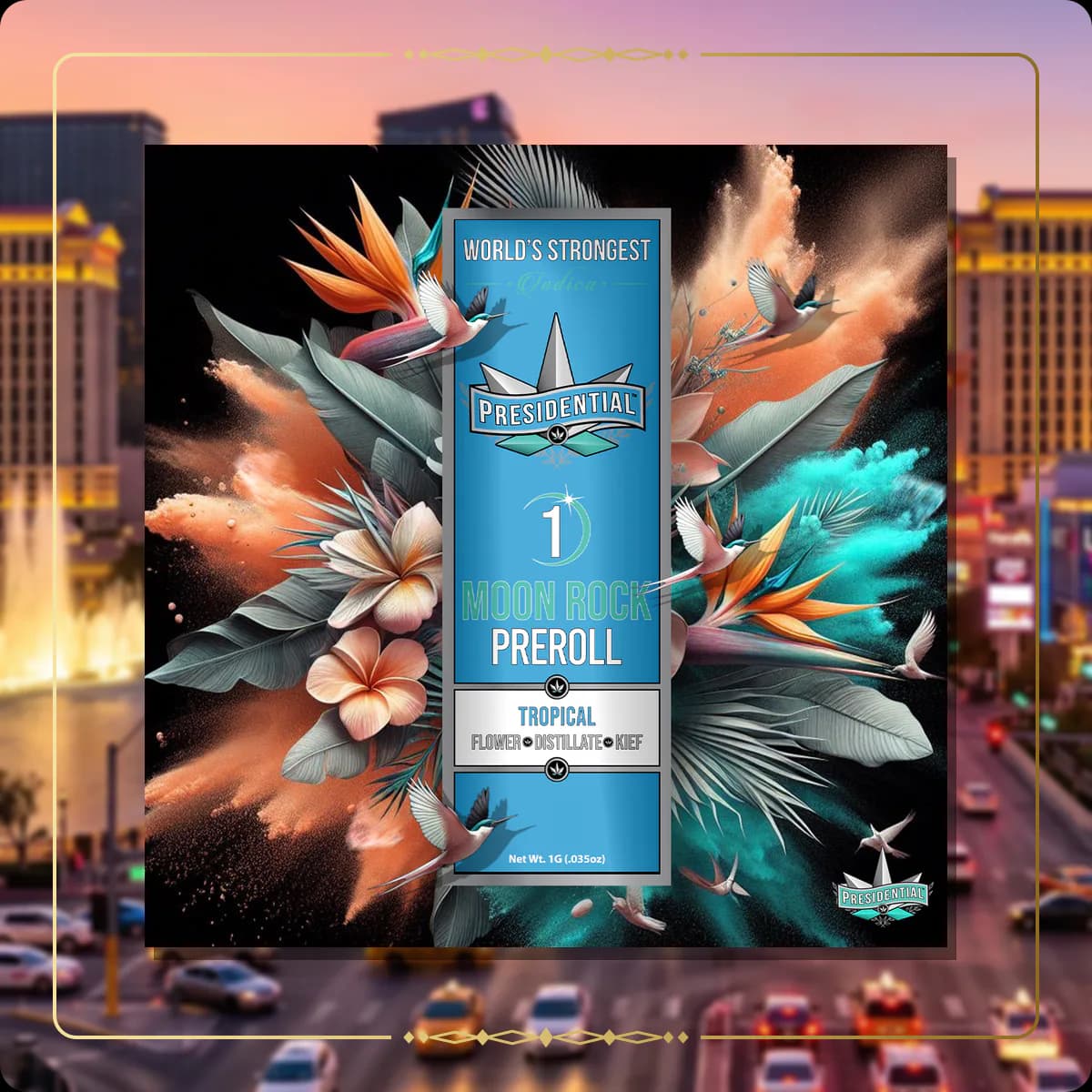 Tropical Presidential pre-roll for the Nevada Silver page