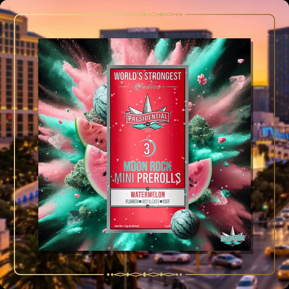 Watermelon Presidential mini variant 4 for the Nevada Silver page