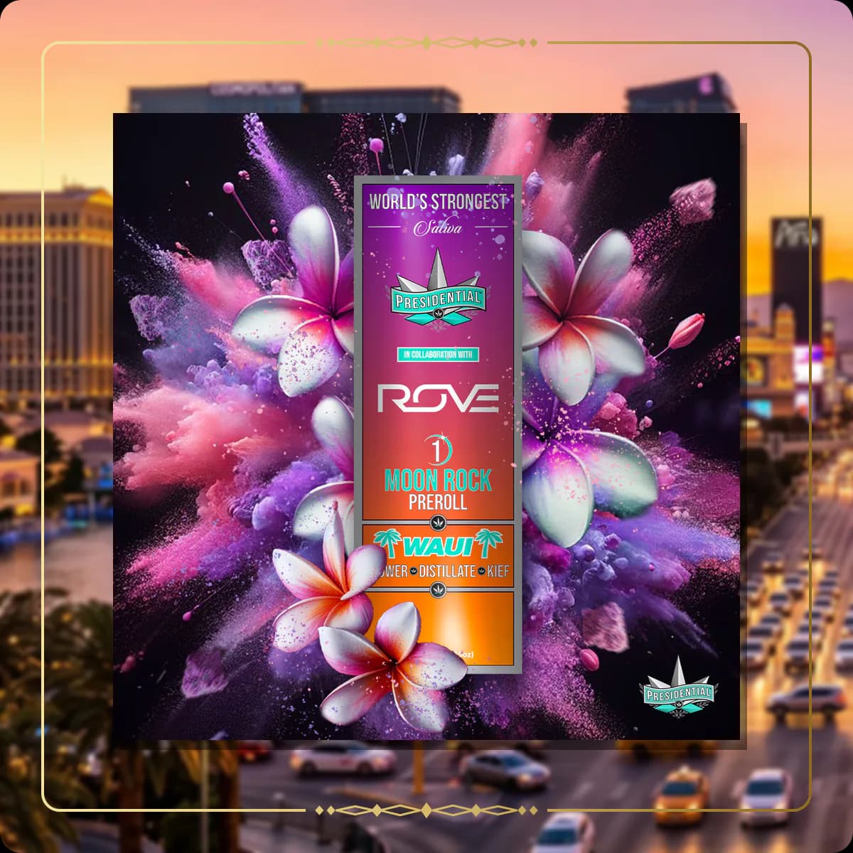 Waui Presidential pre-roll for the Nevada Gold page