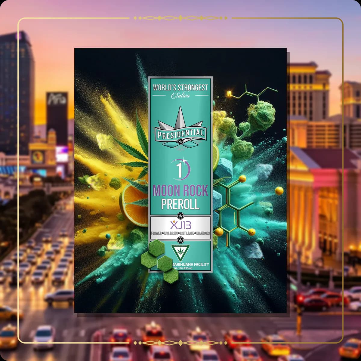 XJ-13 Presidential pre-roll for the Nevada Gold page